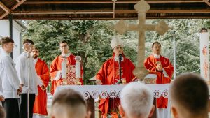 Read more about the article Nadbiskup Hranić na duhovskom bdjenju u Ilači